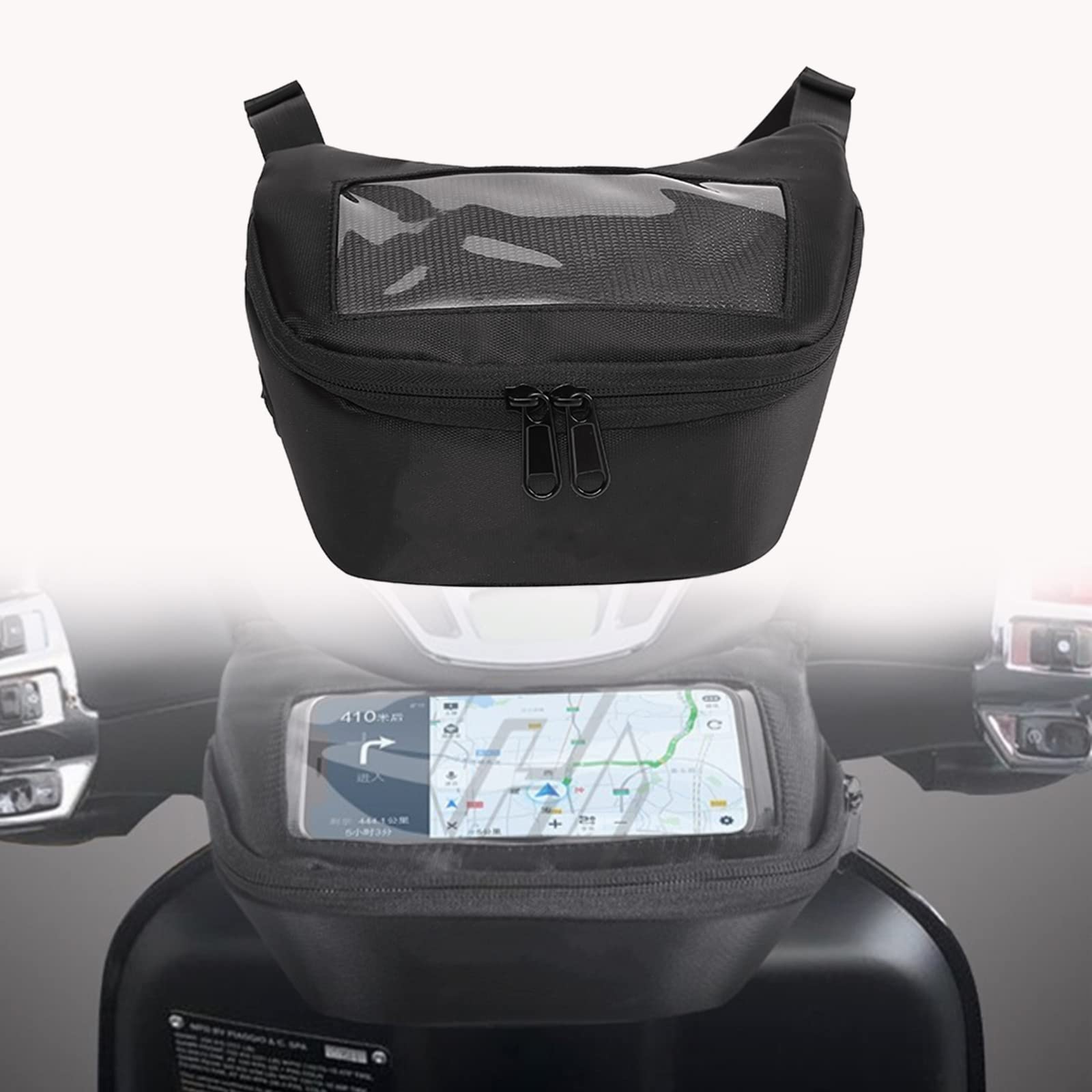 Heinmo Motorrad Universal Satteltaschen Lenker Aufbewahrungstasche Handy Touchscreen Kopfhörer wasserdichte Tasche für Nmax155 Nmax150 Nmax125 NVX155 AEROX155 von Heinmo