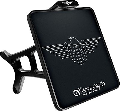 Heinz Bikes Side Mount, Kennzeichenträger - Schwarz - 180 x 200 mm von Heinz Bikes