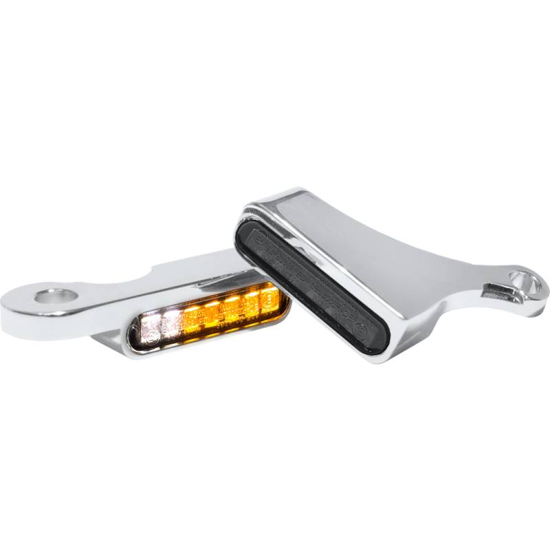 HeinzBikes LED Alu Blinker/Positionspaar chrom für Touring 2009-2013 von HeinzBikes