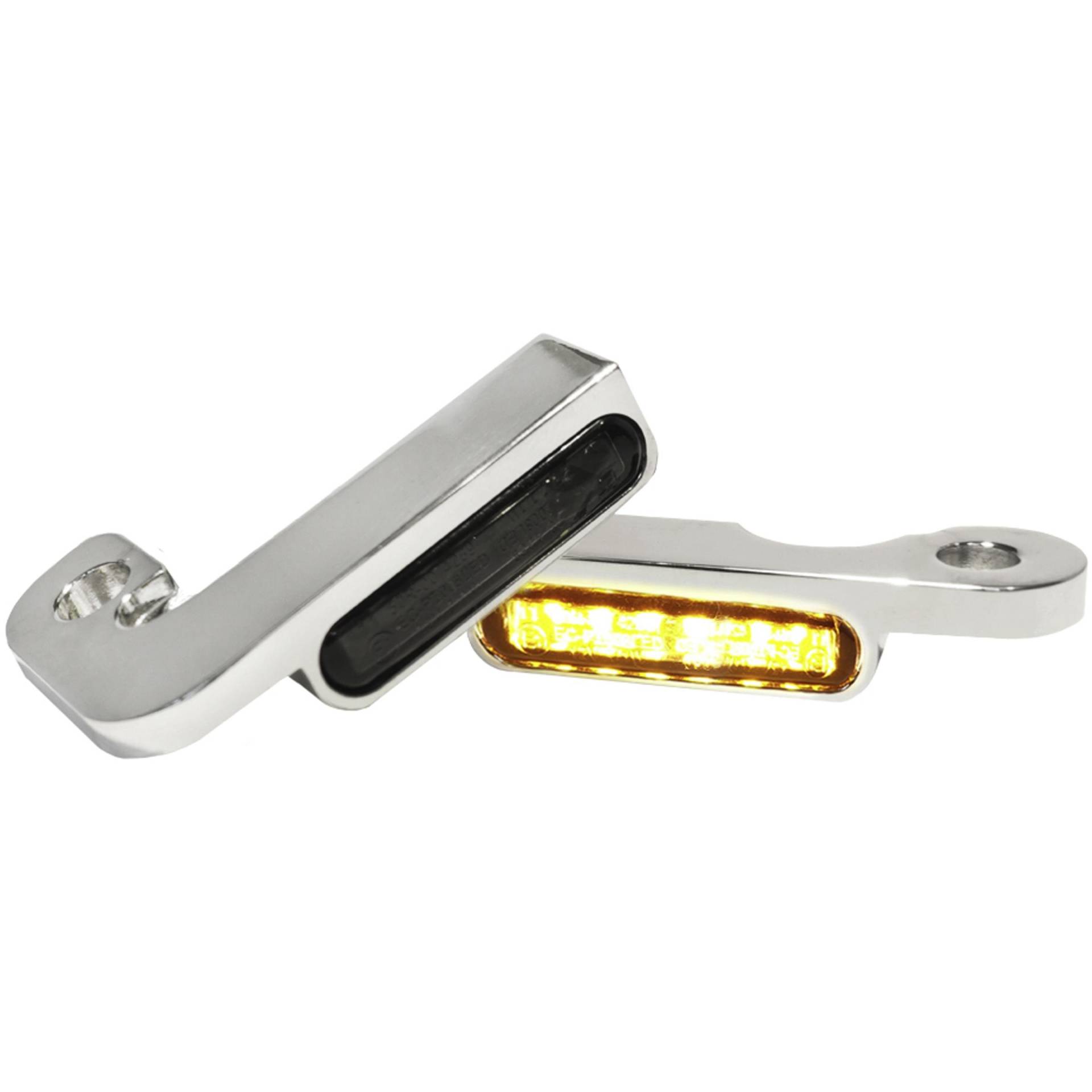 HeinzBikes LED Alu Blinkerpaar vorne für Harley Touring Zug 96-08 chrom HeinzBikes LED Alu Blinkerpaar vorne für Harley Touring Zug 96-08 chrom von HeinzBikes