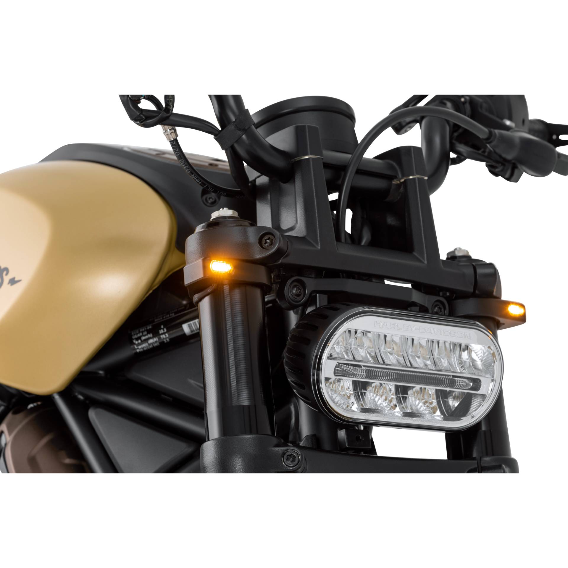 HeinzBikes LED Blinkerpaar ZC-Line Micro für Gabel 54-56mm schwarz von HeinzBikes