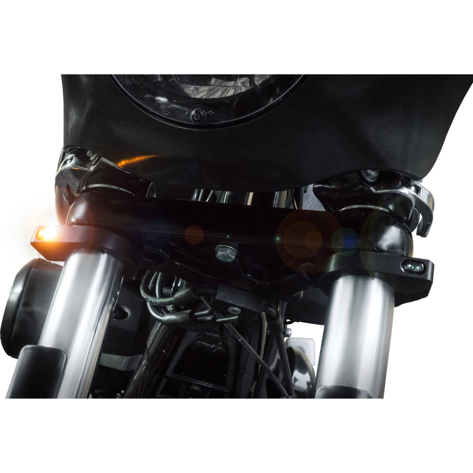 HeinzBikes LED Blinkerpaar ZC-Line Micro für Gabel 47-49mm schwarz von HeinzBikes