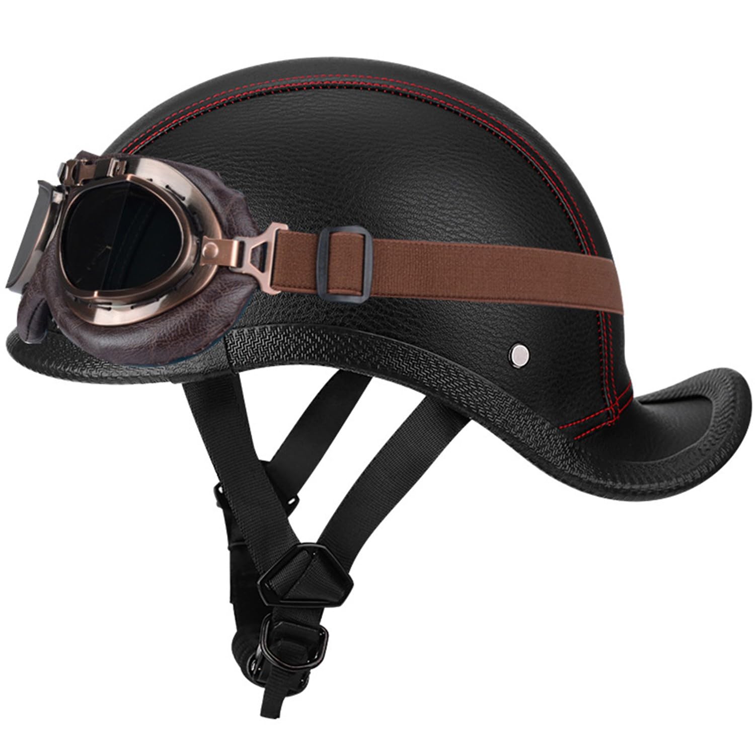 Deutscher Stil Motorrad Halbschalenhelm Jethelm Mit DOTECE-Zertifiziert Roller Halbhelm Cruiser Chopper Futter Brain Cap Halbhelm Für Männer und Frauen geeignet 9,M:57-58CM Deutscher Stil Motorrad Halbschalenhelm Jethelm Mit DOTECE-Zertifiziert Roller Halbhelm Cruiser Chopper Futter Brain Cap Halbhelm Für Männer und Frauen geeignet 9,M:57-58CM von Hejunlian