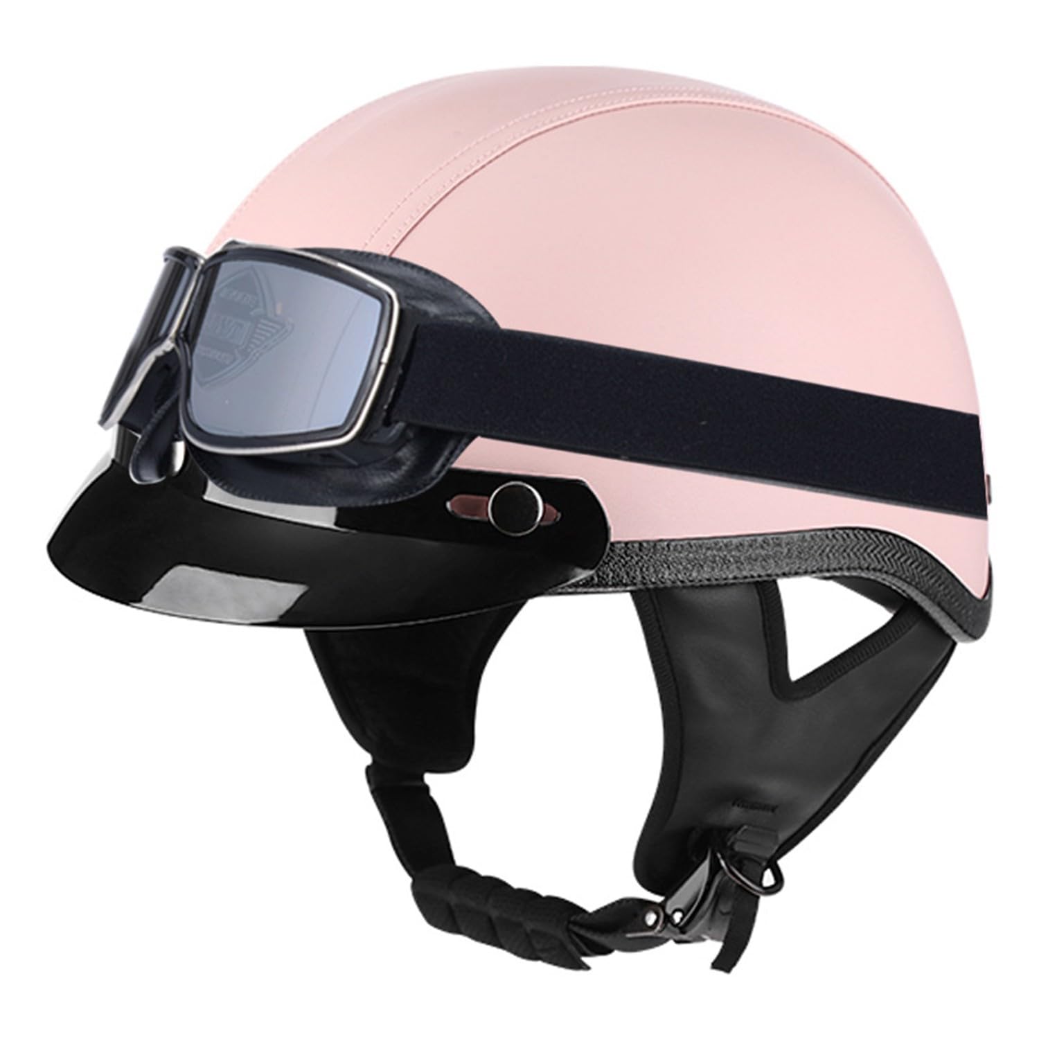 Halbschalenhelm Motorrad Halbhelm Brain Cap Roller-Helmet Mit Eine Brille DOTECE Zertifizierung Bequemes Futter Jethelm FüR Erwachsene MäNner Frauen Abnehmbares Visier 4,L:59-60CM Halbschalenhelm Motorrad Halbhelm Brain Cap Roller-Helmet Mit Eine Brille DOTECE Zertifizierung Bequemes Futter Jethelm FüR Erwachsene MäNner Frauen Abnehmbares Visier 4,L:59-60CM von Hejunlian
