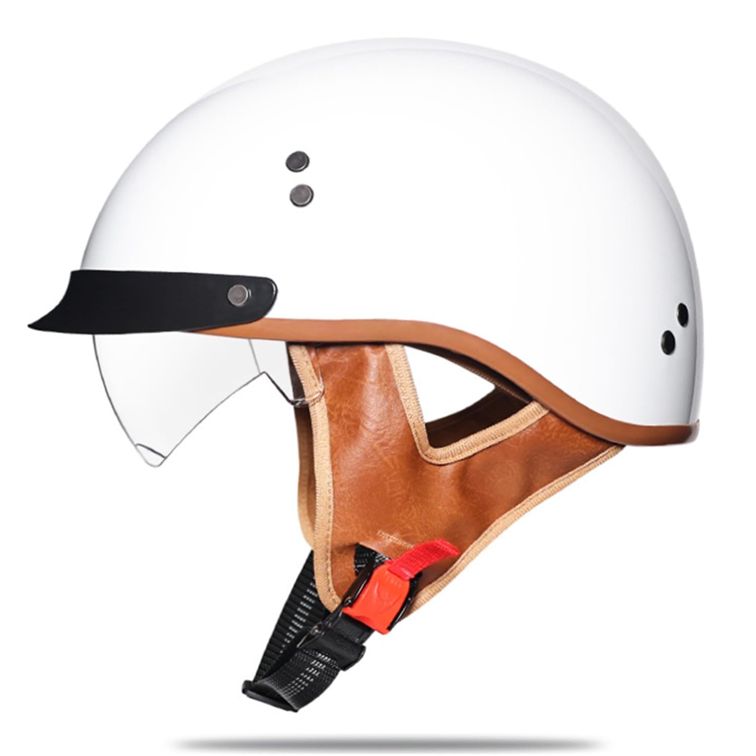 Halbschalenhelm Motorrad Halbhelme Deutscher Stil Retro Moped Roller Brain-Cap Erwachsene Vintage Jethelm Scooter Offenem Halbschale ECEDOT Genehmigter Männer Und Frauen 5,XXL:63-64CM Halbschalenhelm Motorrad Halbhelme Deutscher Stil Retro Moped Roller Brain-Cap Erwachsene Vintage Jethelm Scooter Offenem Halbschale ECEDOT Genehmigter Männer Und Frauen 5,XXL:63-64CM von Hejunlian