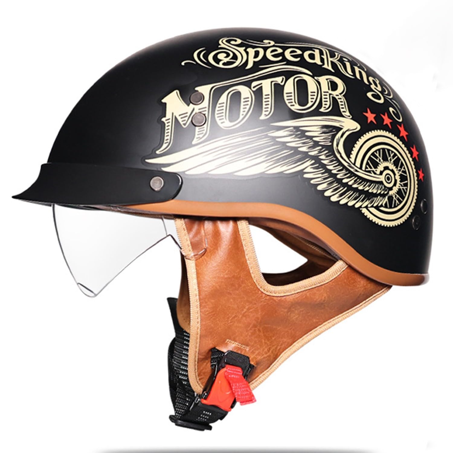 Halbschalenhelm Motorrad Halbhelme Deutscher Stil Retro Moped Roller Brain-Cap Erwachsene Vintage Jethelm Scooter Offenem Halbschale ECEDOT Genehmigter Männer Und Frauen 6,M:57-58CM Halbschalenhelm Motorrad Halbhelme Deutscher Stil Retro Moped Roller Brain-Cap Erwachsene Vintage Jethelm Scooter Offenem Halbschale ECEDOT Genehmigter Männer Und Frauen 6,M:57-58CM von Hejunlian