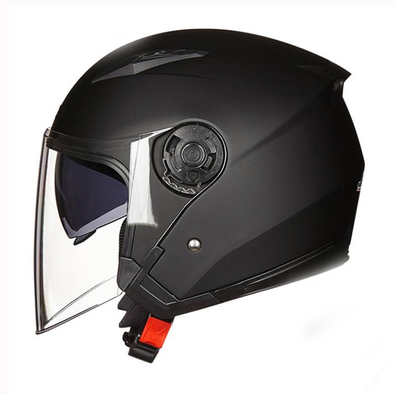 Halbschalenhelm mit Schutzbrille Vintage Jethelm Offen Gesicht Halbhelm Motorradhelm mit Roller-Helmet Brain-Cap für Erwachsene Männer und Frauen ECEDOT-Zertifiziert 9,XL:61-62CM von Hejunlian