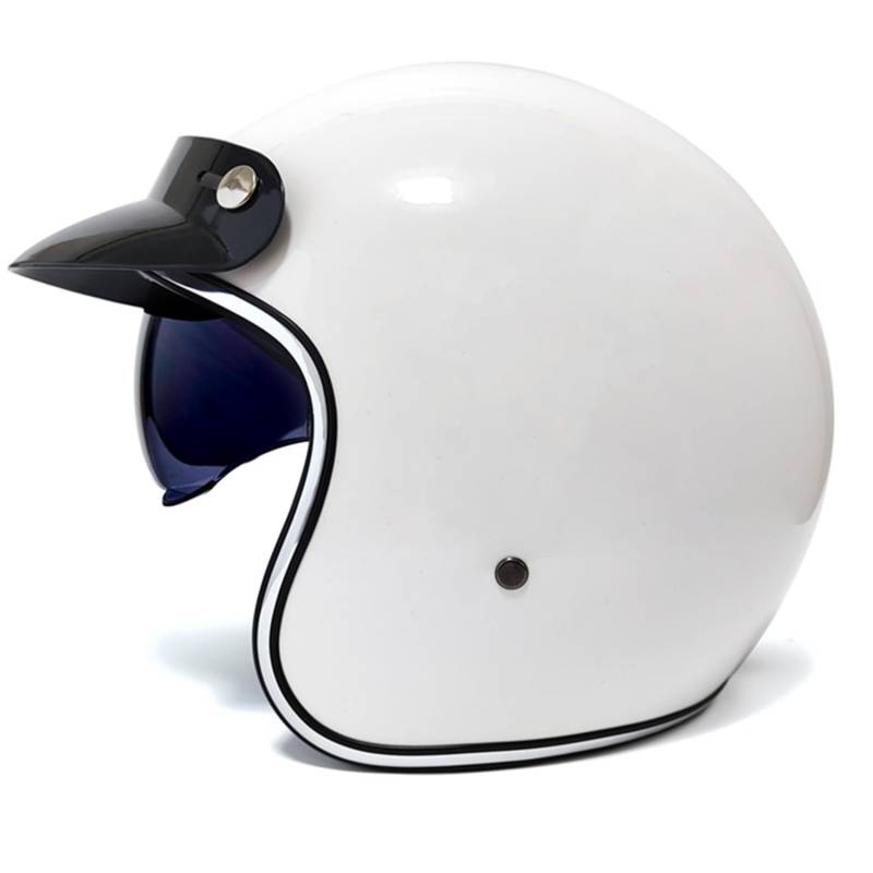 Motorrad Halbhelm Brain Cap Halbschalenhelm Roller-Jethelm Scooter-Helm Chopper Helm Jet-Helm Vintage Leder Halbhelm ECEDOT-Zertifiziert Gilt für Männer und Frauen 11,S:55-56CM von Hejunlian