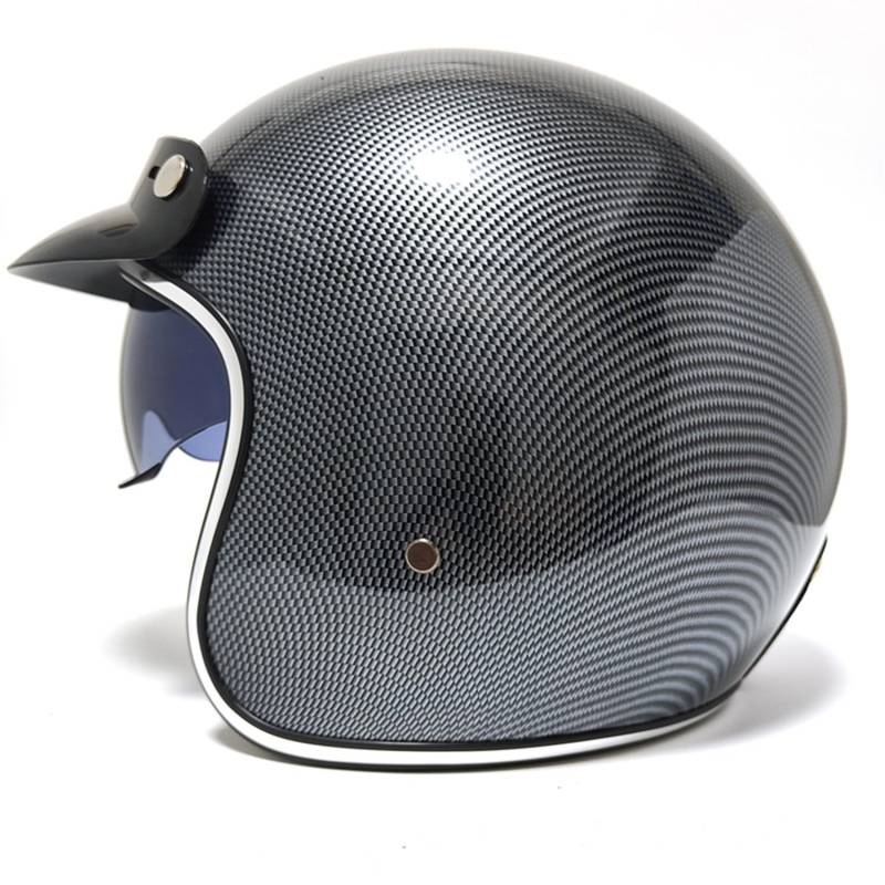 Motorrad Halbhelm Brain Cap Halbschalenhelm Roller-Jethelm Scooter-Helm Chopper Helm Jet-Helm Vintage Leder Halbhelm ECEDOT-Zertifiziert Gilt für Männer und Frauen 4,XXL:63-64CM von Hejunlian