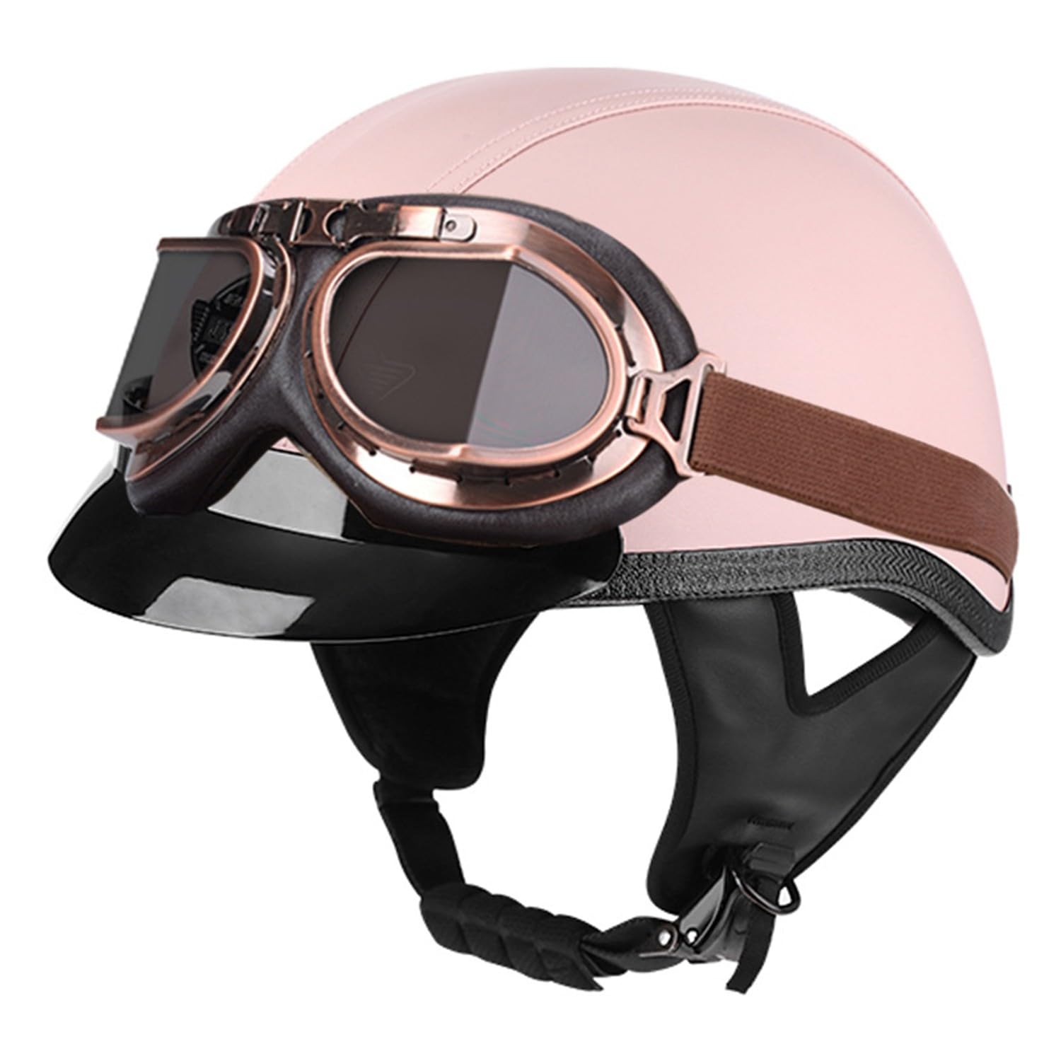 Motorrad Halbschalenhelm Retro Chopper Helm Netz-Innenfutter Roller-Helmet Brain-Cap Halbhelm Moped Scooter Motorrad Jethelm für Erwachsene ECEDOTZertifiziert 5,XXL:63-64CM Motorrad Halbschalenhelm Retro Chopper Helm Netz-Innenfutter Roller-Helmet Brain-Cap Halbhelm Moped Scooter Motorrad Jethelm für Erwachsene ECEDOTZertifiziert 5,XXL:63-64CM von Hejunlian