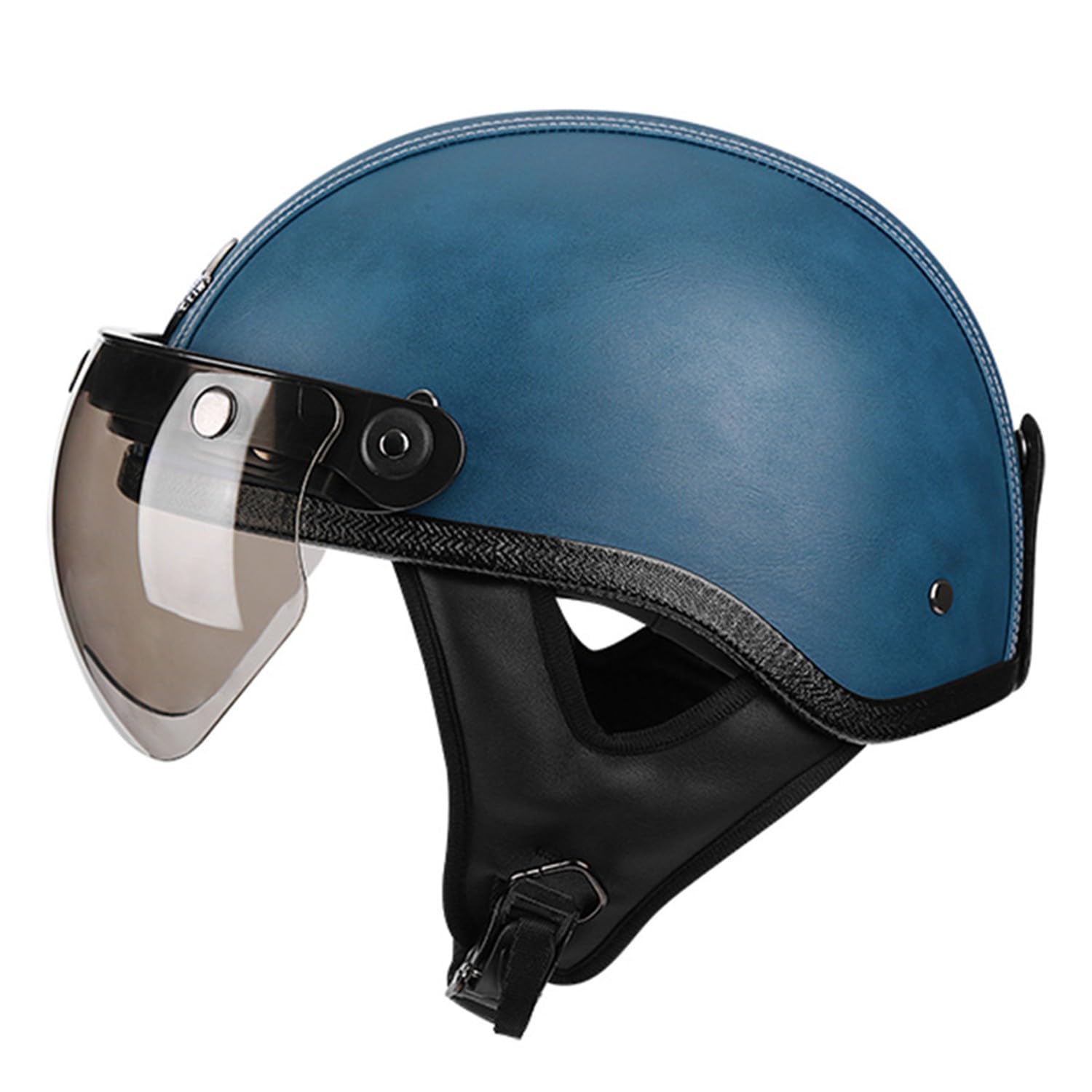 Motorrad Roller-Helmet Deutscher Stil Retro Open Face Halbhelm Moped Roller Halbschalenhelm Für Erwachsene Vintage Jethelm ECEDOT Genehmigter 7,XXL:63-64CM Motorrad Roller-Helmet Deutscher Stil Retro Open Face Halbhelm Moped Roller Halbschalenhelm Für Erwachsene Vintage Jethelm ECEDOT Genehmigter 7,XXL:63-64CM von Hejunlian