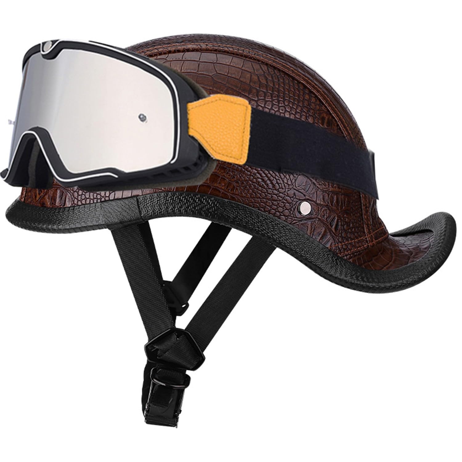 Motorrad Roller Jethelm Mit Gesichtsmaske Und Eine Brille Halbhelm DOTECE Zertifiziert Brain Cap Halbhelm Bequemes Futter Schnellverschluss Für Männer und Frauen geeignet 8,XL:61-62CM Motorrad Roller Jethelm Mit Gesichtsmaske Und Eine Brille Halbhelm DOTECE Zertifiziert Brain Cap Halbhelm Bequemes Futter Schnellverschluss Für Männer und Frauen geeignet 8,XL:61-62CM von Hejunlian