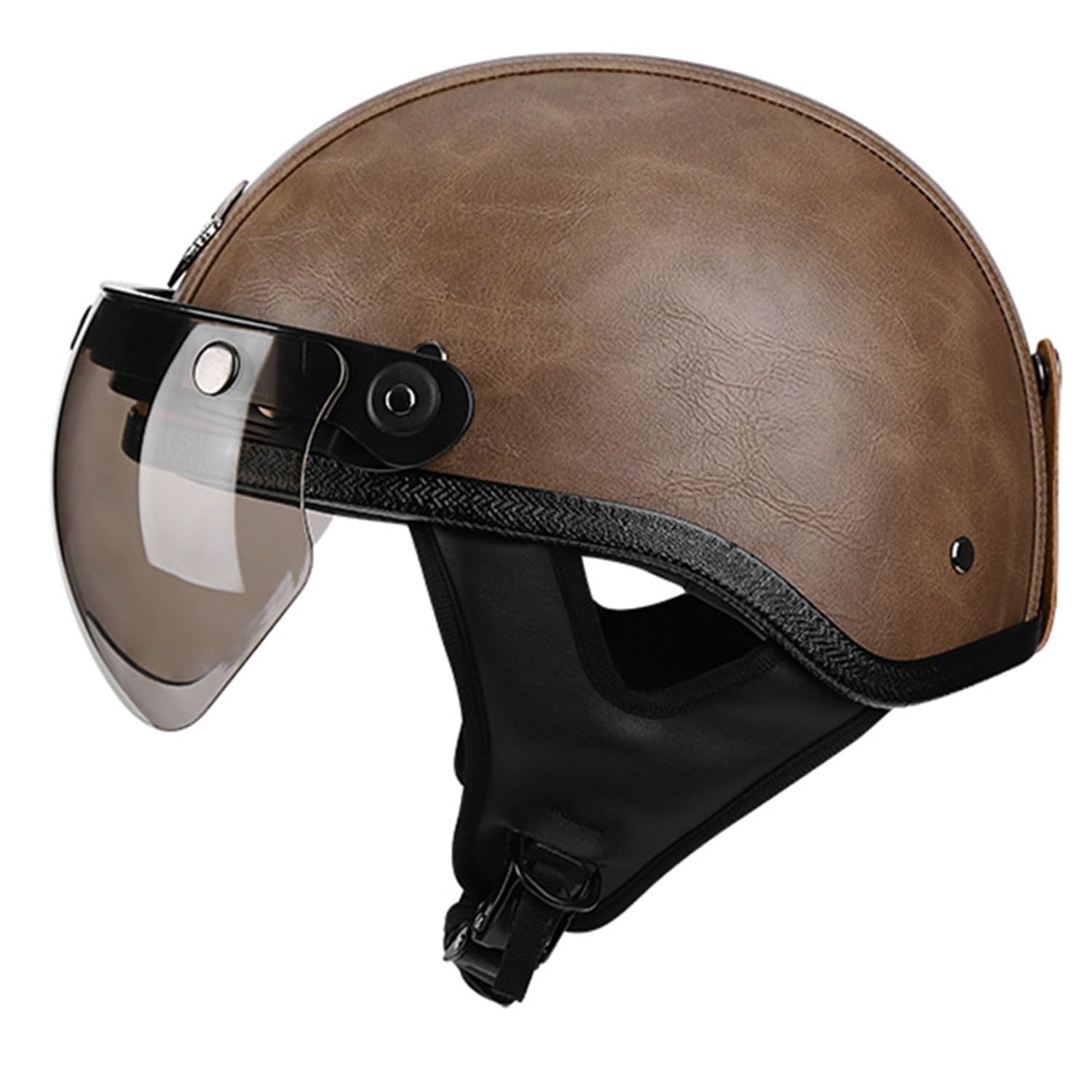Retro Halbhelm Motorrad Jethelm Moped Helm Roller-Helmet ECEDOT Zugelassen Halbschalenhelm Waschbare Polster für Mofa Crash Moped Scooter Cruiser 1,XL:61-62CM Retro Halbhelm Motorrad Jethelm Moped Helm Roller-Helmet ECEDOT Zugelassen Halbschalenhelm Waschbare Polster für Mofa Crash Moped Scooter Cruiser 1,XL:61-62CM von Hejunlian