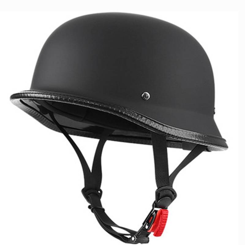 Retro Halbhelme Motorrad Helm Halbschalenhelm ECEDOT Zertifizierung Jet Motorrad helme Einstellbar Schnellverschluss für Bike Moped Helm FüR Erwachsene Herren Damen 1,XXL:63-64CM von Hejunlian