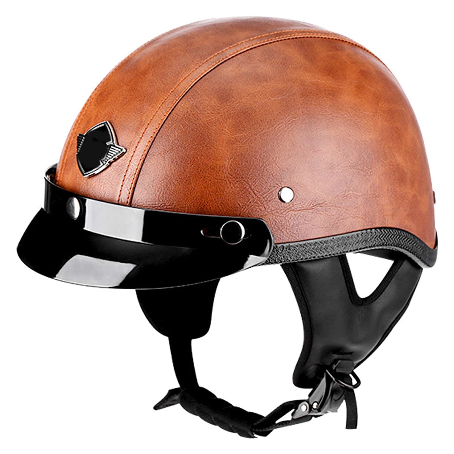 Vintage Deutsche Motorrad Halbhelm Halbschalenhelm Brain Cap Roller Helmet Herren Retro Jethelm Öffnen Helm Für Bike Cruiser Chopper Moped Scooter Mit ECEDOT 4,L:59-60CM Vintage Deutsche Motorrad Halbhelm Halbschalenhelm Brain Cap Roller Helmet Herren Retro Jethelm Öffnen Helm Für Bike Cruiser Chopper Moped Scooter Mit ECEDOT 4,L:59-60CM von Hejunlian