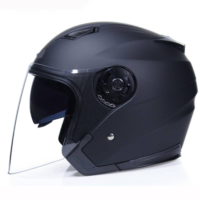 Vintage Deutsche Motorrad Halbhelme Halbschalenhelm Motorradhelm Für Jethelm Öffnen Helm Mit Schutzbrille Für Bike Cruiser Moped Scooter Roller Helm Brain-Cap Mit ECEDOT 1,L:59-60CM von Hejunlian