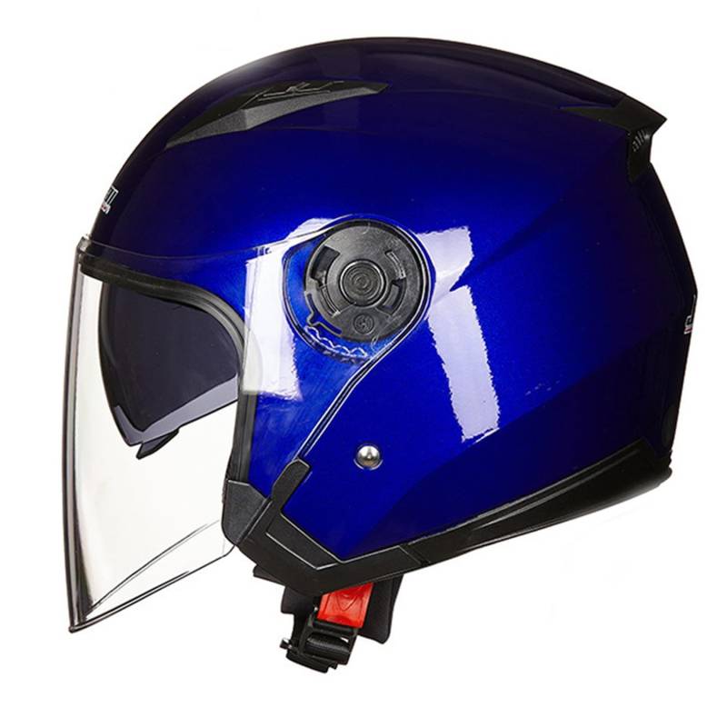 Vintage Deutsche Motorrad Halbhelme Halbschalenhelm Motorradhelm Für Jethelm Öffnen Helm Mit Schutzbrille Für Bike Cruiser Moped Scooter Roller Helm Brain-Cap Mit ECEDOT 13,XL:61-62CM von Hejunlian