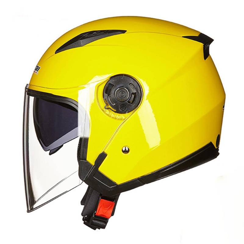 Vintage Deutsche Motorrad Halbhelme Halbschalenhelm Motorradhelm Für Jethelm Öffnen Helm Mit Schutzbrille Für Bike Cruiser Moped Scooter Roller Helm Brain-Cap Mit ECEDOT 7,L:59-60CM von Hejunlian