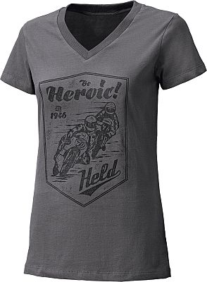 Held Be Heroic, T-Shirt Damen - Grau - L von Held