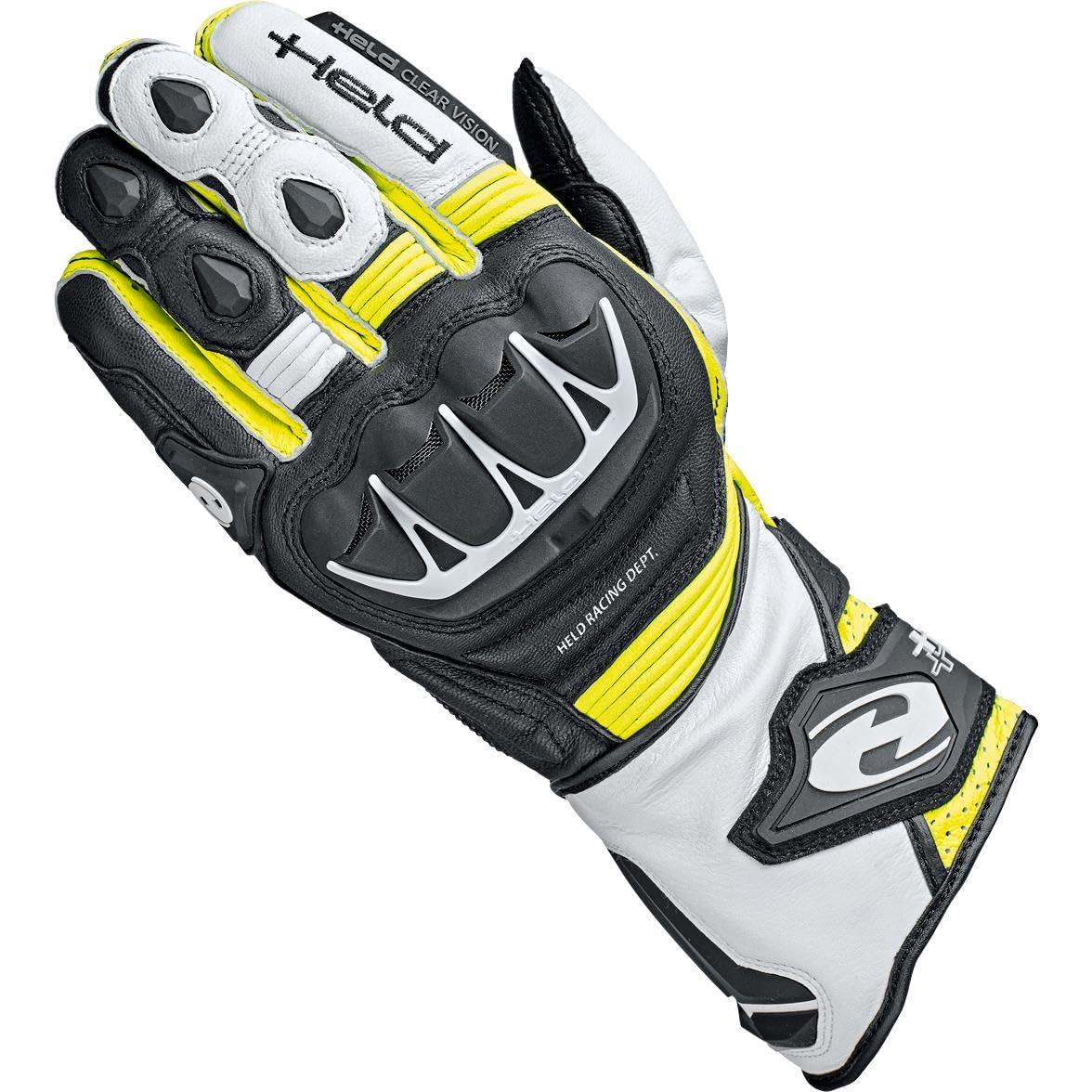 Held Leather Gloves Evo-Thrux Ii Black/Fluo Yellow 9 von Held