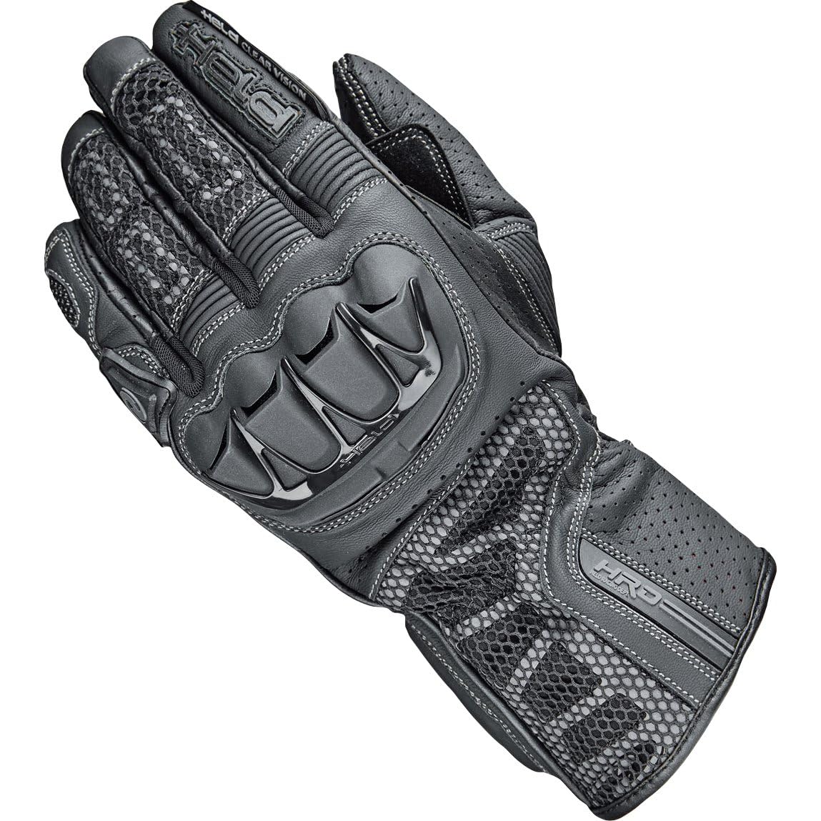 Held Motorradhandschuhe lang Motorrad Handschuh Air Stream 3.0 Handschuh schwarz (lange Finger) 10, Herren, Sportler, Ganzjährig, Leder von Held
