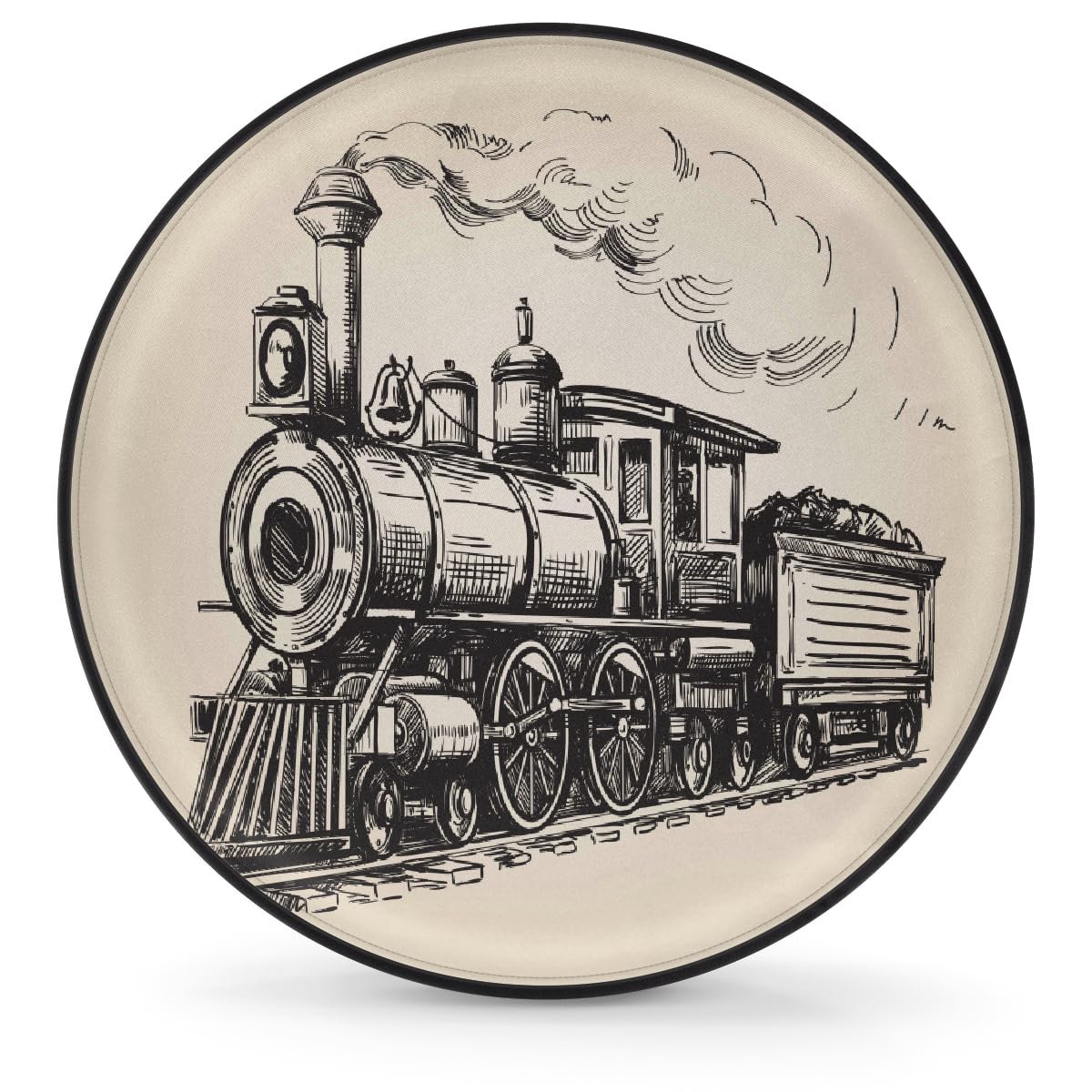 Ersatzreifenabdeckung, Radschutz, Dampflokomotive, Zug, wasserdicht, staubdicht, universelle Passform für Jeep, Anhänger, Wohnmobil, SUV, Wohnmobil, Fahrzeug, 40,6 cm Ersatzreifenabdeckung, Radschutz, Dampflokomotive, Zug, wasserdicht, staubdicht, universelle Passform für Jeep, Anhänger, Wohnmobil, SUV, Wohnmobil, Fahrzeug, 40,6 cm von Helhappy
