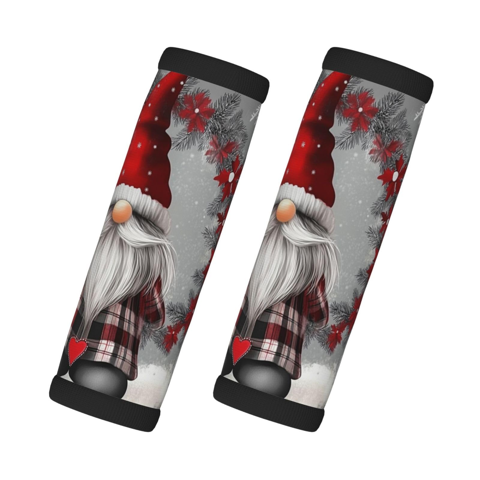 Neopren-Gepäckgriff-Bandagen für Koffer, Weihnachtswichtel, Weihnachten, Winterurlaub, Gepäckanhänger, Geschenk, Reisezubehör, 2 Stück Neopren-Gepäckgriff-Bandagen für Koffer, Weihnachtswichtel, Weihnachten, Winterurlaub, Gepäckanhänger, Geschenk, Reisezubehör, 2 Stück von Helhappy