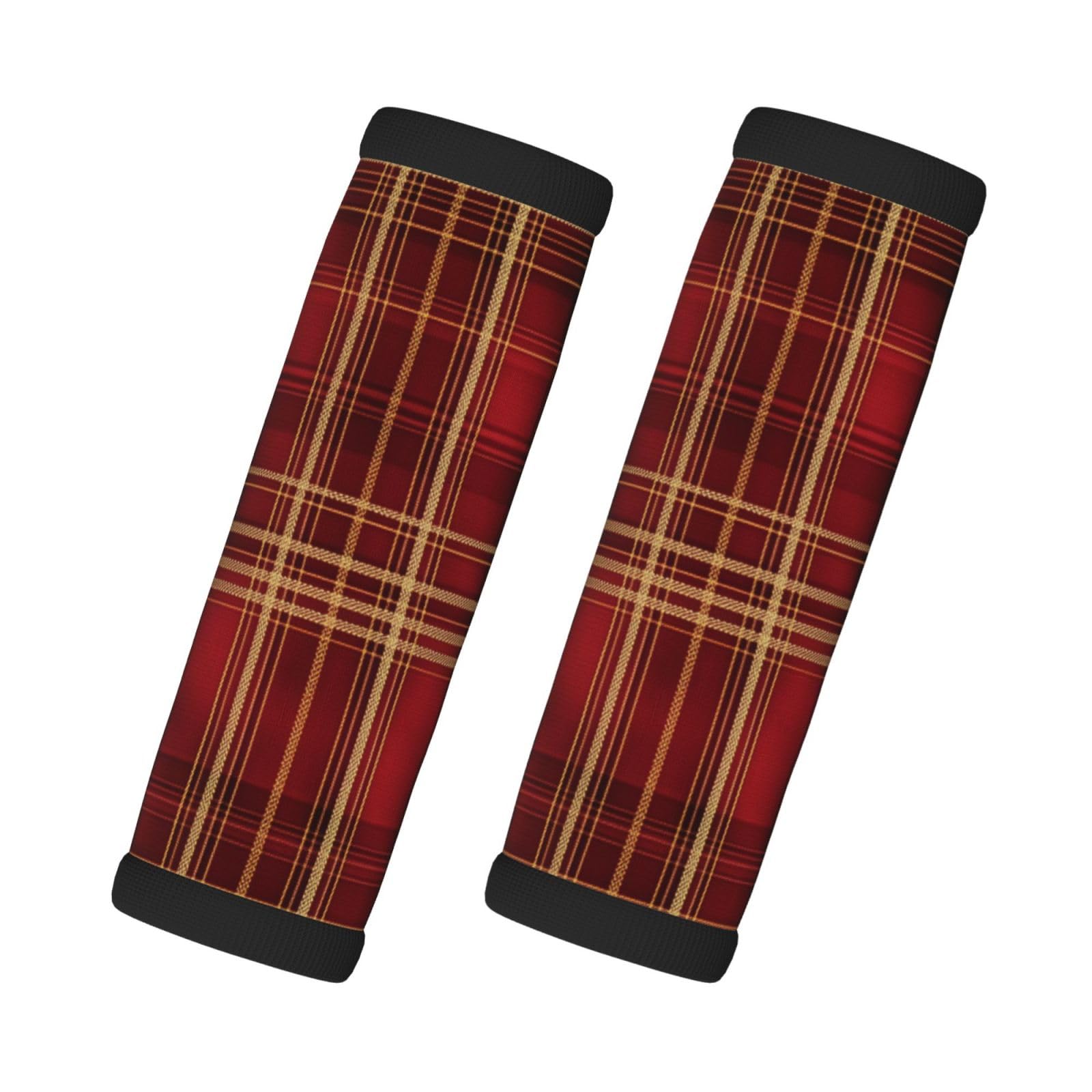 Neopren-Gepäckgriffbandagen für Koffer, Büffelkaro, kariert, bedruckt, Gepäckanhänger, Geschenk, Reisezubehör, 2 Stück Neopren-Gepäckgriffbandagen für Koffer, Büffelkaro, kariert, bedruckt, Gepäckanhänger, Geschenk, Reisezubehör, 2 Stück von Helhappy
