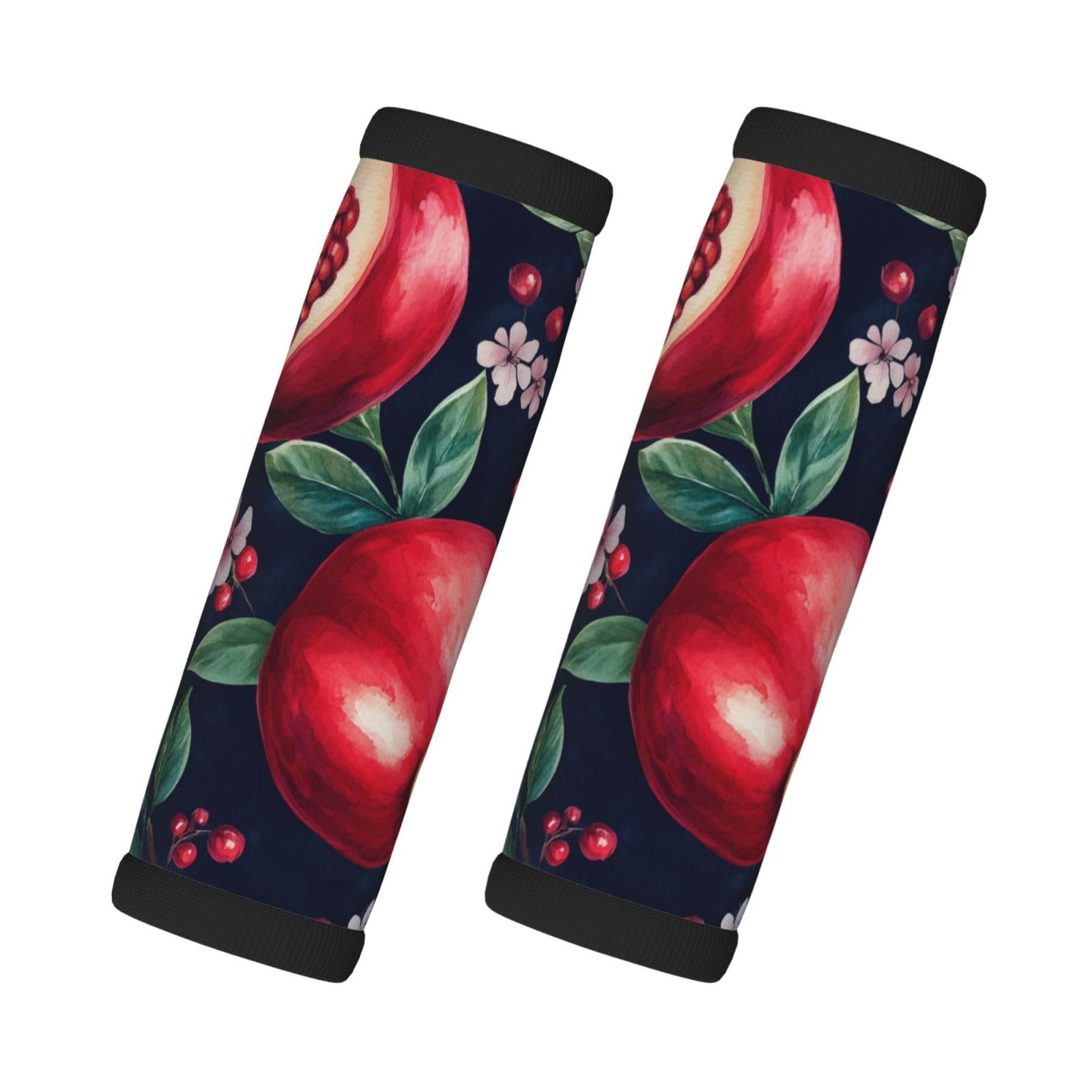 Neopren-Gepäckgriffbandagen für Koffer, Granatapfel, Obst, Gepäckanhänger, Geschenk, Reisezubehör, 2 Stück Neopren-Gepäckgriffbandagen für Koffer, Granatapfel, Obst, Gepäckanhänger, Geschenk, Reisezubehör, 2 Stück von Helhappy