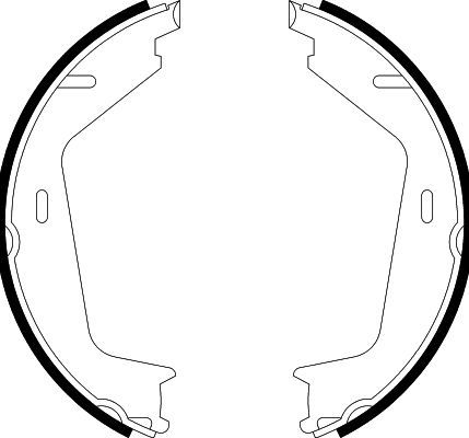 Bremsbackensatz, Feststellbremse Hinterachse Hella Pagid 8DA 355 051-161 von Hella Pagid