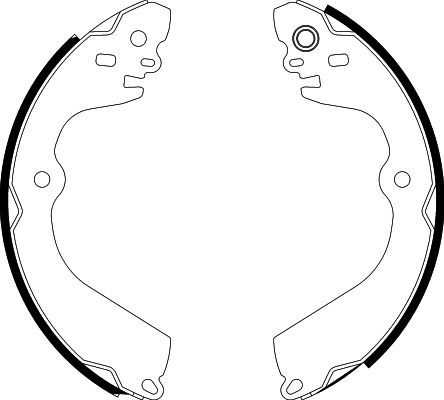 Bremsbackensatz Hinterachse Hella Pagid 8DB 355 022-111 von Hella Pagid