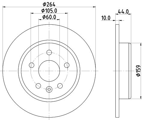 Bremsscheibe Hinterachse Hella Pagid 8DD 355 122-751 Bremsscheibe Hinterachse Hella Pagid 8DD 355 122-751 von Hella Pagid