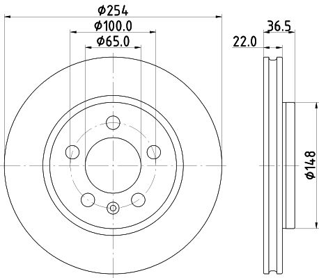 Bremsscheibe Hinterachse Hella Pagid 8DD 355 133-871 Bremsscheibe Hinterachse Hella Pagid 8DD 355 133-871 von Hella Pagid
