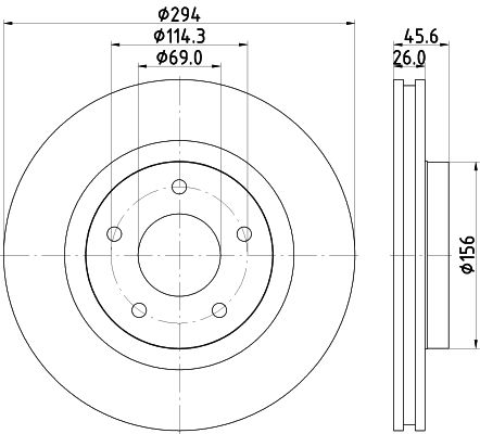 Bremsscheibe Vorderachse Hella Pagid 8DD 355 129-041 Bremsscheibe Vorderachse Hella Pagid 8DD 355 129-041 von Hella Pagid