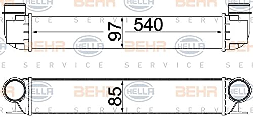 BEHR HELLA SERVICE 8ML 376 776-154 Ladeluftkühler von Hella