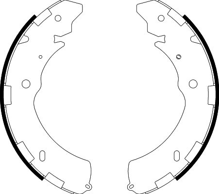 Bremsbackensatz Hinterachse Hella 8DB 355 000-421 von Hella