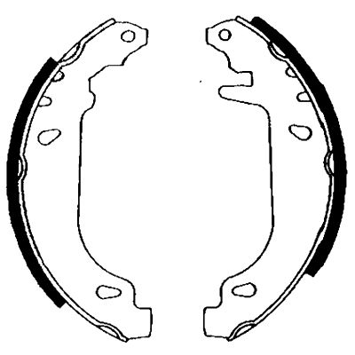 Bremsbackensatz Hinterachse Hella 8DB 355 001-211 Bremsbackensatz Hinterachse Hella 8DB 355 001-211 von Hella
