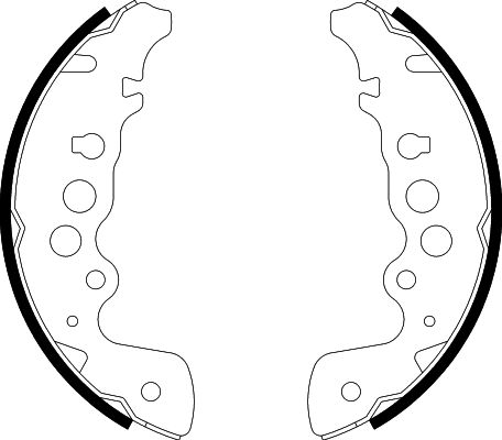 Bremsbackensatz Hinterachse Hella 8DB 355 001-921 von Hella