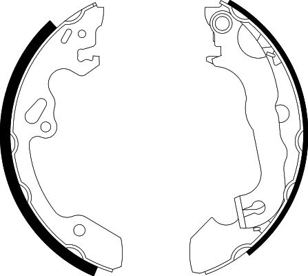 Bremsbackensatz Hinterachse Hella 8DB 355 002-231 Bremsbackensatz Hinterachse Hella 8DB 355 002-231 von Hella