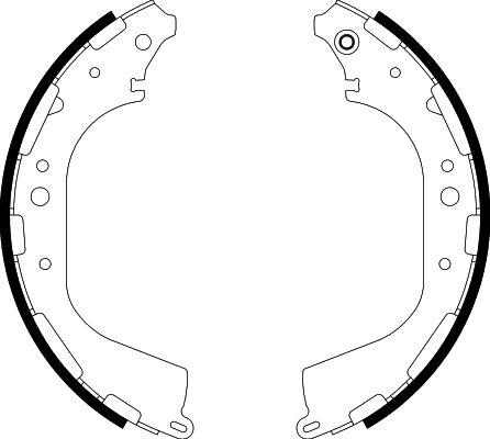Bremsbackensatz Hinterachse Hella 8DB 355 002-341 von Hella