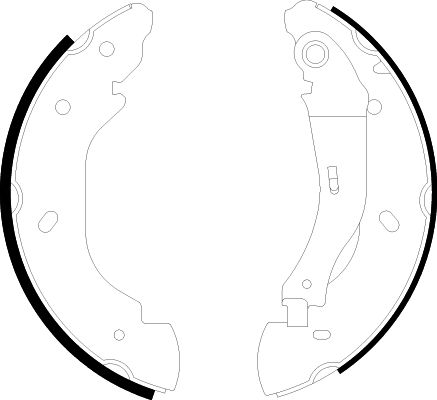 Bremsbackensatz Hinterachse Hella 8DB 355 002-511 von Hella