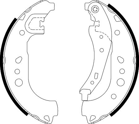 Bremsbackensatz Hinterachse Hella 8DB 355 022-281 Bremsbackensatz Hinterachse Hella 8DB 355 022-281 von Hella