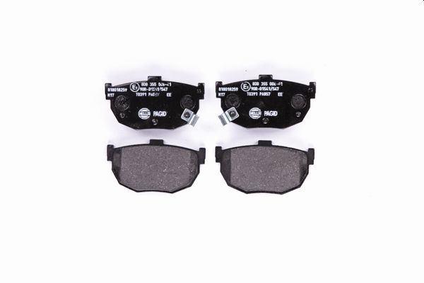 Bremsbelagsatz, Scheibenbremse Hinterachse Hella 8DB 355 006-411 Bremsbelagsatz, Scheibenbremse Hinterachse Hella 8DB 355 006-411 von Hella