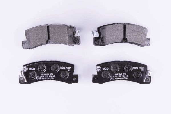Bremsbelagsatz, Scheibenbremse Hinterachse Hella 8DB 355 006-431 von Hella