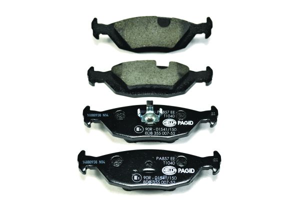 Bremsbelagsatz, Scheibenbremse Hinterachse Hella 8DB 355 007-521 Bremsbelagsatz, Scheibenbremse Hinterachse Hella 8DB 355 007-521 von Hella