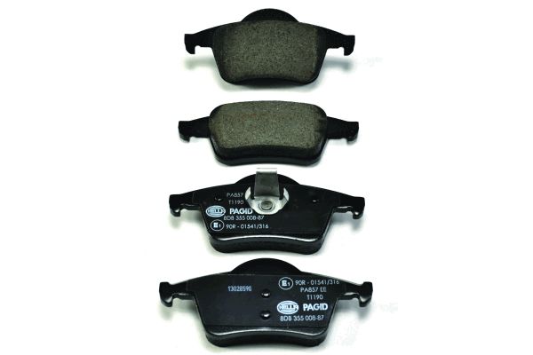 Bremsbelagsatz, Scheibenbremse Hinterachse Hella 8DB 355 008-871 von Hella