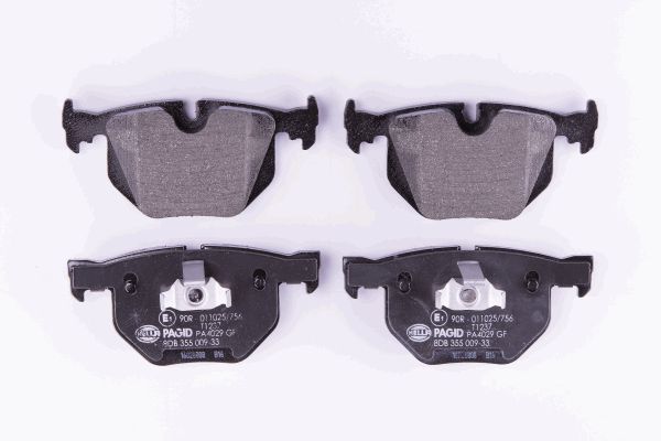 Bremsbelagsatz, Scheibenbremse Hinterachse Hella 8DB 355 009-331 von Hella