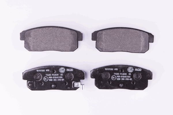 Bremsbelagsatz, Scheibenbremse Hinterachse Hella 8DB 355 010-891 von Hella