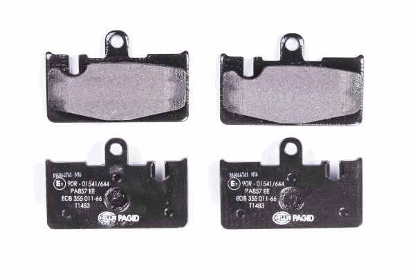 Bremsbelagsatz, Scheibenbremse Hinterachse Hella 8DB 355 011-661 von Hella