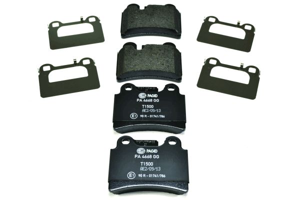 Bremsbelagsatz, Scheibenbremse Hinterachse Hella 8DB 355 011-861 von Hella